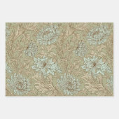 Feuille De Papier Cadeau William Morris Chrysanthemum Motif Enveloppement P (Devant 3)