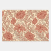 Feuille De Papier Cadeau William Morris Chrysanthemum Motif Enveloppement P (Devant 3)
