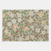 Feuille De Papier Cadeau William Morris Clover Fleur botanique (Devant)