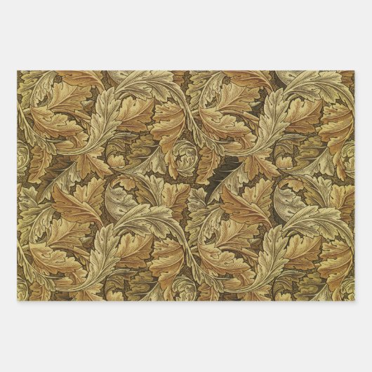 Feuille De Papier Cadeau William Morris Conception #2 (Devant 2)