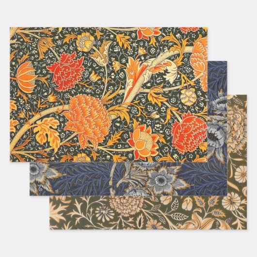 Feuille De Papier Cadeau William Morris Cray Fond d'écran Motif (Lot)