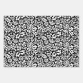 Feuille De Papier Cadeau William Morris Floral Damask, Deep Shades Wrapper (Devant 3)