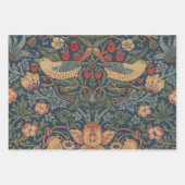Feuille De Papier Cadeau William Morris Fraise Voleurs Oiseaux (Devant)
