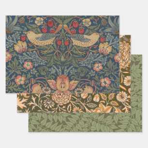 Feuille De Papier Cadeau William Morris Fraise Voleurs Oiseaux