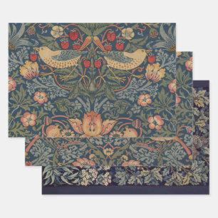 Feuille De Papier Cadeau William Morris Fraise Voleurs Oiseaux