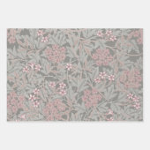 Feuille De Papier Cadeau William Morris Honeysuckle Vert Floral (Devant 3)