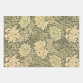 Feuille De Papier Cadeau William Morris Honeysuckle Vert Floral (Devant 2)