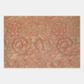 Feuille De Papier Cadeau William Morris Hyacinth Flower Rose Art (Devant 3)