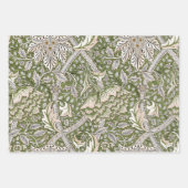 Feuille De Papier Cadeau William Morris Hyacinth Flower Rose Art (Devant 2)