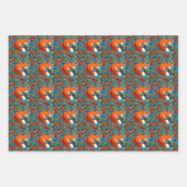Feuille De Papier Cadeau William Morris Inspiré Cerf, Fox & Rabbit (Devant 2)