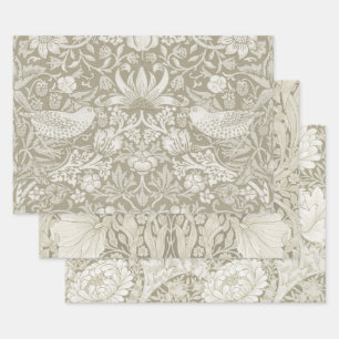 Feuille De Papier Cadeau William Morris, Ivory