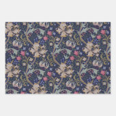 Feuille De Papier Cadeau William Morris, Lys doré (Devant 2)