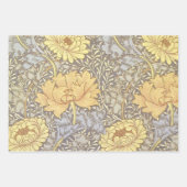 Feuille De Papier Cadeau william morris marigold fleurs vertes (Devant 3)