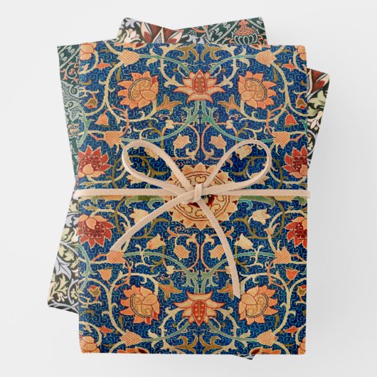 Feuille De Papier Cadeau William Morris Pack 2 (En situation)