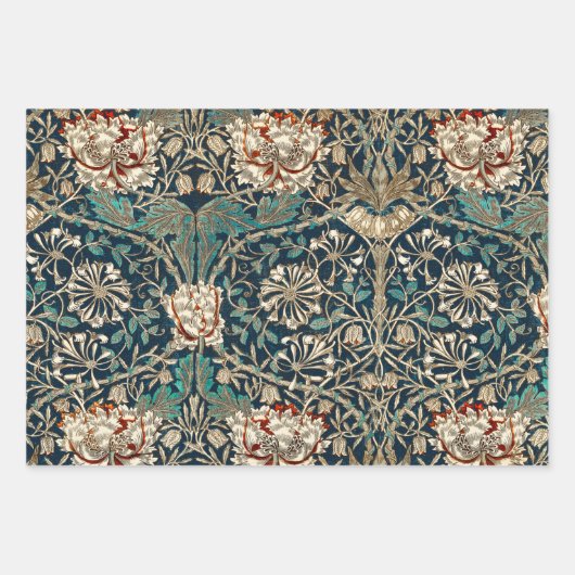 Feuille De Papier Cadeau William Morris Pack 7 (Devant)
