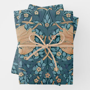 Feuille De Papier Cadeau William Morris Pimpernel Motif Vintage Enveloppeme