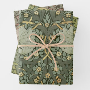 Feuille De Papier Cadeau William Morris Pimpernel Motif Vintage Enveloppeme