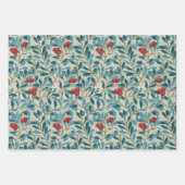 Feuille De Papier Cadeau William Morris, Redberry (Devant)