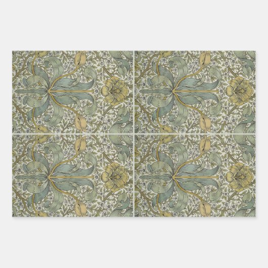 Feuille De Papier Cadeau William Morris Spring Thicket Classic Pattern (Devant)