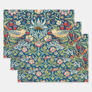 Feuille De Papier Cadeau William Morris, Strawberry Thief