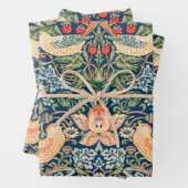 Feuille De Papier Cadeau William Morris Strawberry Thief  (En situation)