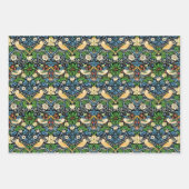 Feuille De Papier Cadeau William Morris Strswberry Thief, Multi Blue Black (Devant)