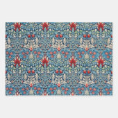 Feuille De Papier Cadeau William Morris, Tête de serpent (Devant 3)