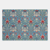 Feuille De Papier Cadeau William Morris, Tête de serpent (Devant 2)