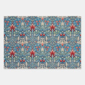 Feuille De Papier Cadeau William Morris, Tête de serpent (Devant)