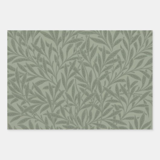 Feuille De Papier Cadeau William Morris Willow Flower Classic (Devant)