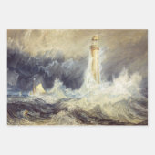Feuille De Papier Cadeau William Turner - Phare de Bell Rock (Devant 3)