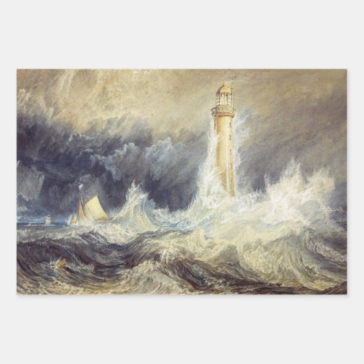 Feuille De Papier Cadeau William Turner - Phare de Bell Rock (Devant)