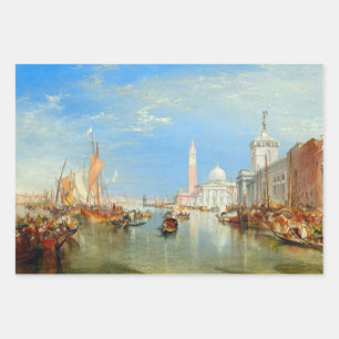 Feuille De Papier Cadeau William Turner - Venise, le Dogana et San Giorgio