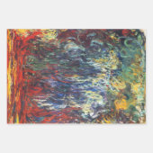 Feuille De Papier Cadeau Willow pleuvoir à Giverny (par Claude Monet) (Devant 3)