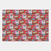 Feuille De Papier Cadeau Willy Wonka Motif (Devant 3)