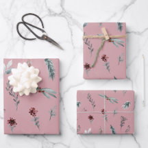 Winter Blue Spruce & Mulled Berries Dusty Rose