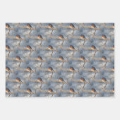 Feuille De Papier Cadeau Winter Bluebird Nature Motif (Devant)