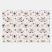 Feuille De Papier Cadeau Winter Nature Faune Noël nordique (Devant)