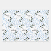 Feuille De Papier Cadeau Winter Wild Glacier Leopard (Devant)