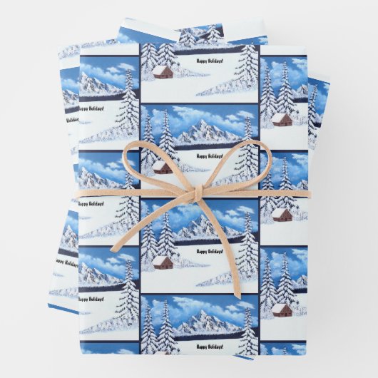 Feuille De Papier Cadeau Winter Wonder (En situation)
