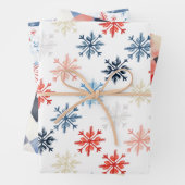 Feuille De Papier Cadeau Winter Wonderland Trio (En situation)