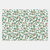 Feuille De Papier Cadeau Winterberry (Classic) (Devant 3)