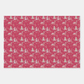 Feuille De Papier Cadeau Wintery Snowshoe Flat Wrap (3 feuilles) (Devant 3)