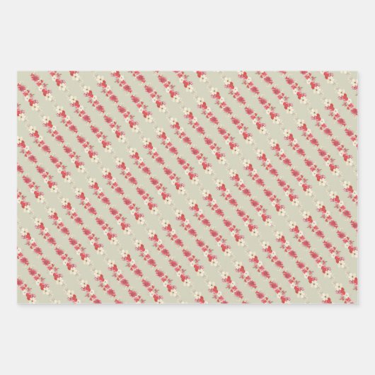 Feuille De Papier Cadeau WINTRY botanical abondance élégant feuillage (Devant 2)