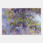 Feuille De Papier Cadeau Wisteria (moitié gauche) par Claude Monet (Devant)