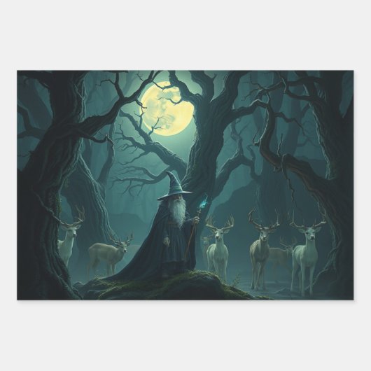 Feuille De Papier Cadeau Wizard (Devant 3)