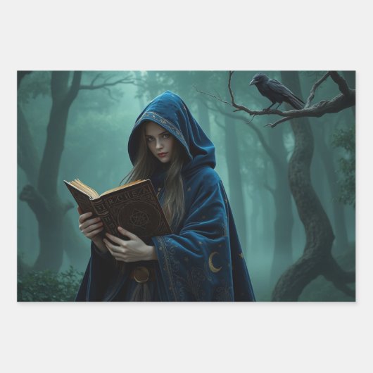 Feuille De Papier Cadeau Wizard (Devant 2)