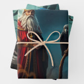 Feuille De Papier Cadeau Wizard (En situation)