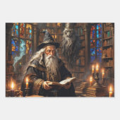 Feuille De Papier Cadeau Wizard (Devant 2)