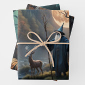 Feuille De Papier Cadeau Wizard (En situation)